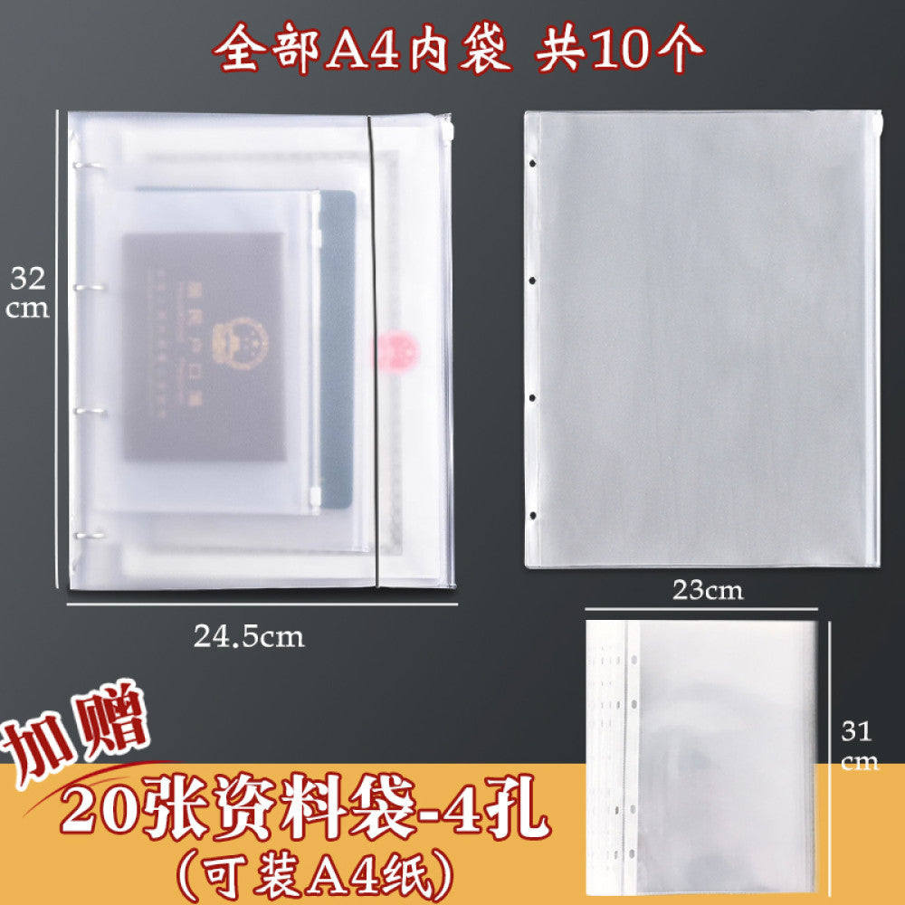 Family ID storage bag certificate invoice file instruction manual loose leaf storage book baby birth certificate vaccine book household registration book folder document bag room book passport card pa image 44