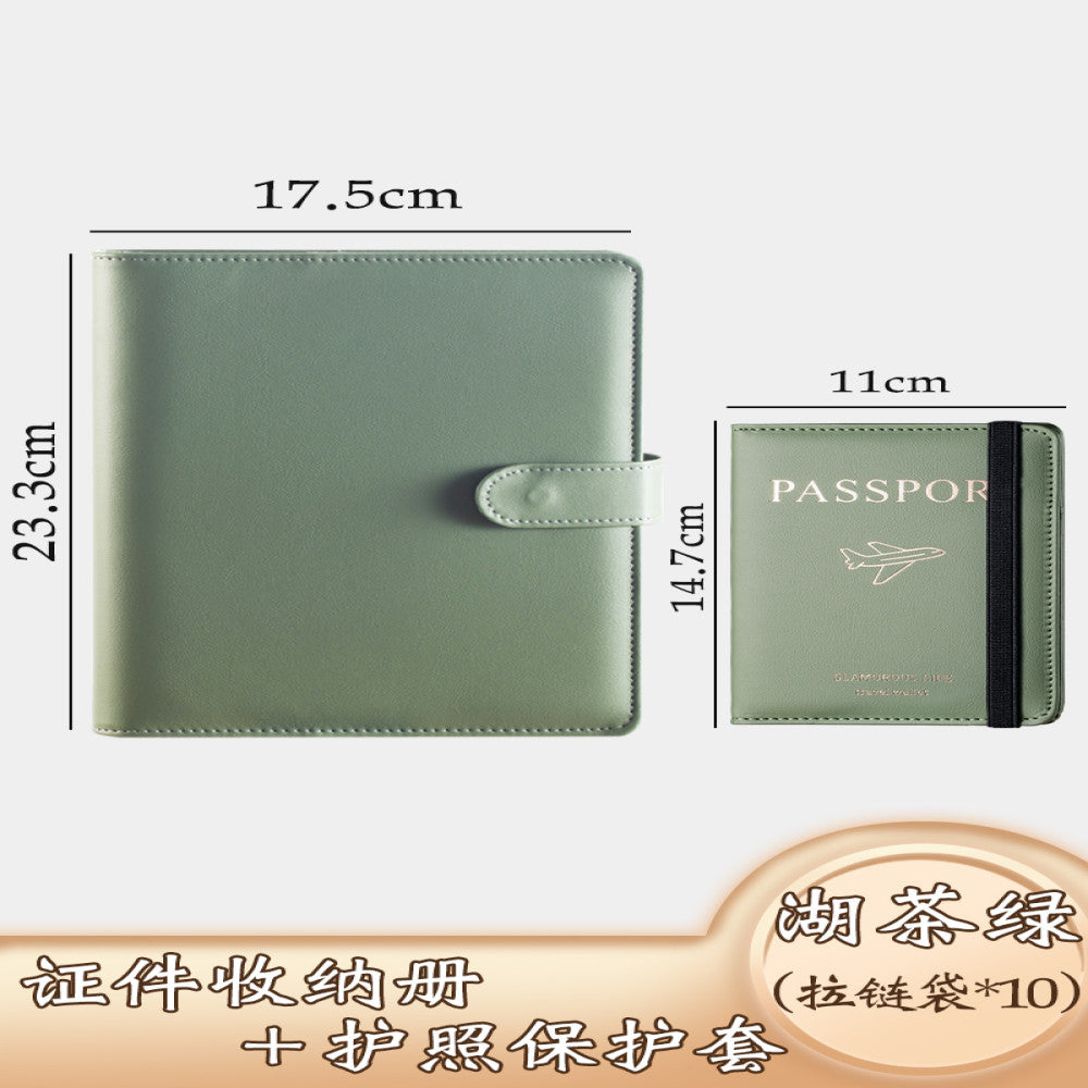 Family ID storage bag certificate invoice file instruction manual loose leaf storage book baby birth certificate vaccine book household registration book folder document bag room book passport card pa image 74