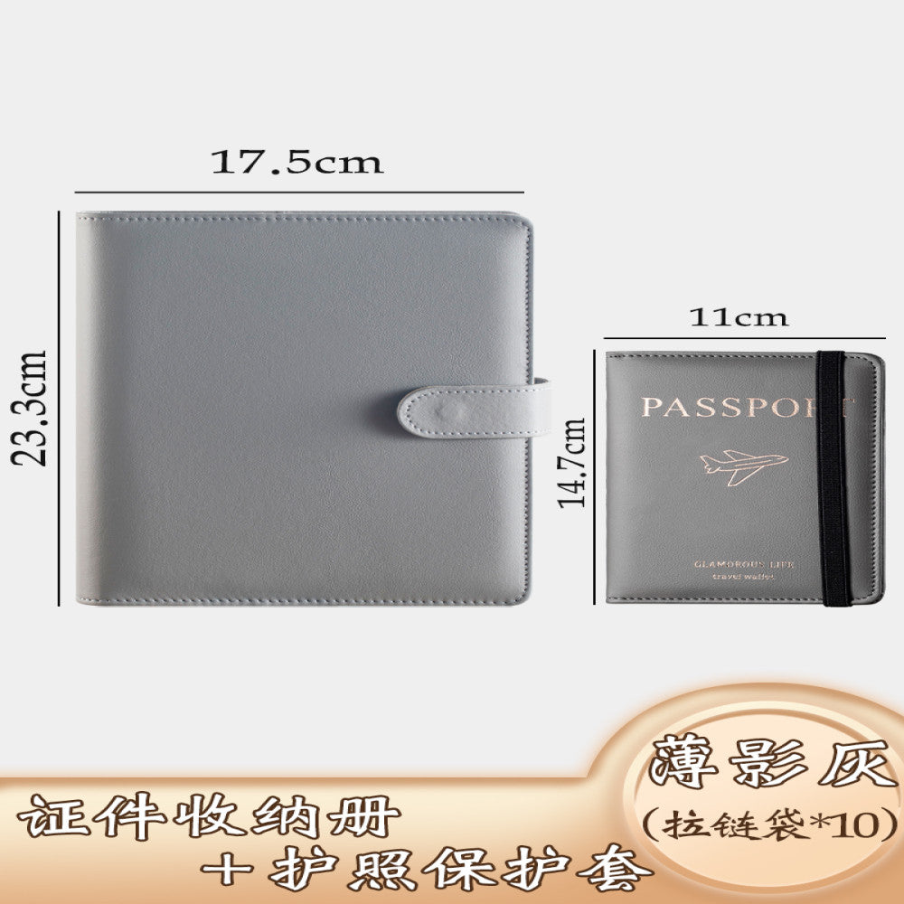 Family ID storage bag certificate invoice file instruction manual loose leaf storage book baby birth certificate vaccine book household registration book folder document bag room book passport card pa image 76