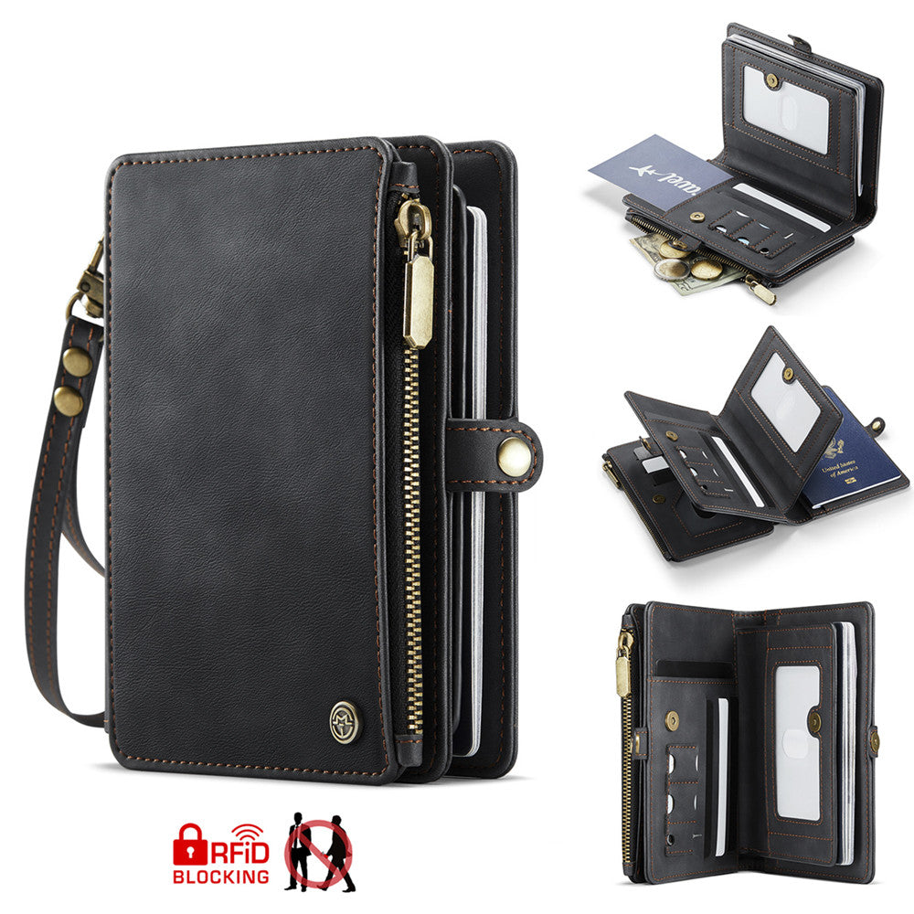 Portable passport holder protective cover boarding pass storage bag card bag wallet integrated large capacity anti theft brush for men and women image 0