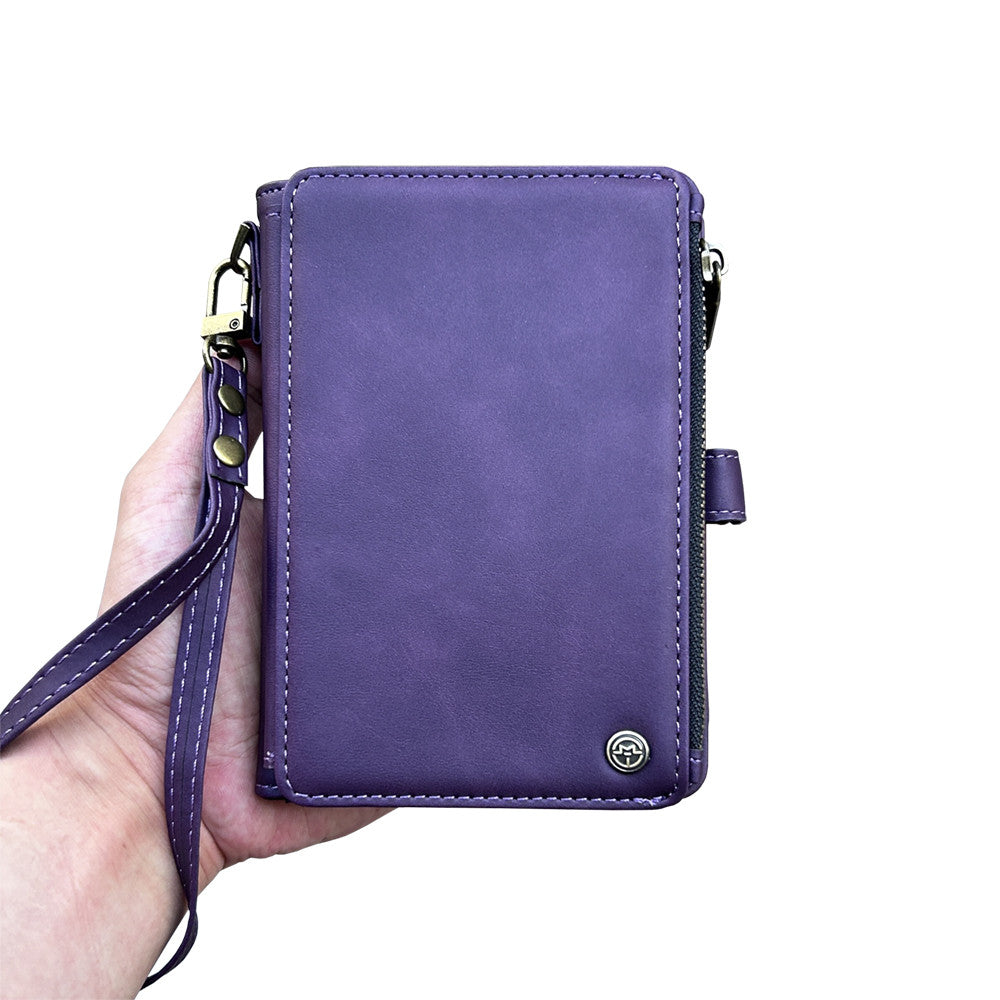 Portable passport holder protective cover boarding pass storage bag card bag wallet integrated large capacity anti theft brush for men and women