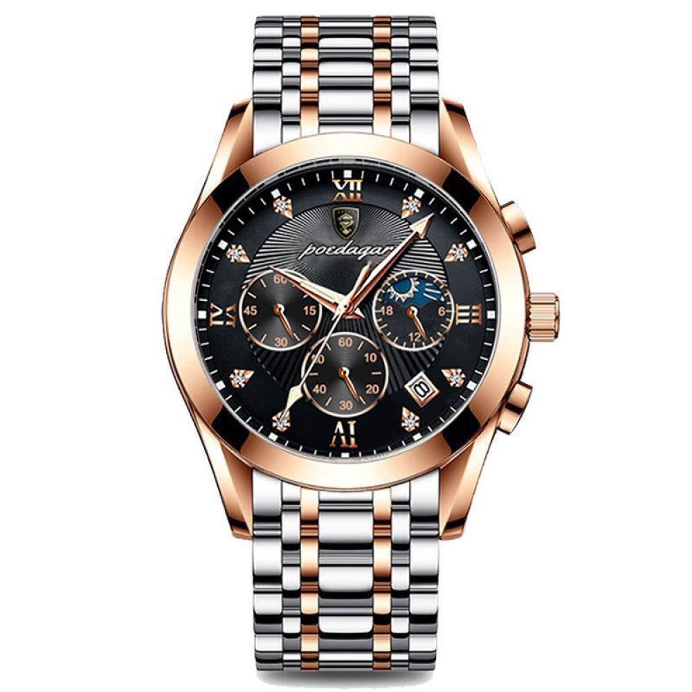 New Swiss men s fully automatic mechanical watch for male students Korean version fashion trend waterproof luminous calendar watch image 5