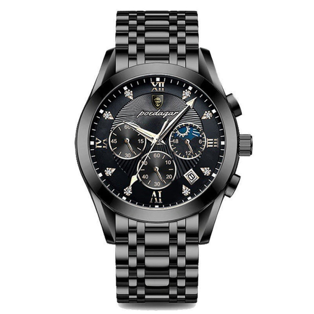 New Swiss men s fully automatic mechanical watch for male students Korean version fashion trend waterproof luminous calendar watch image 8