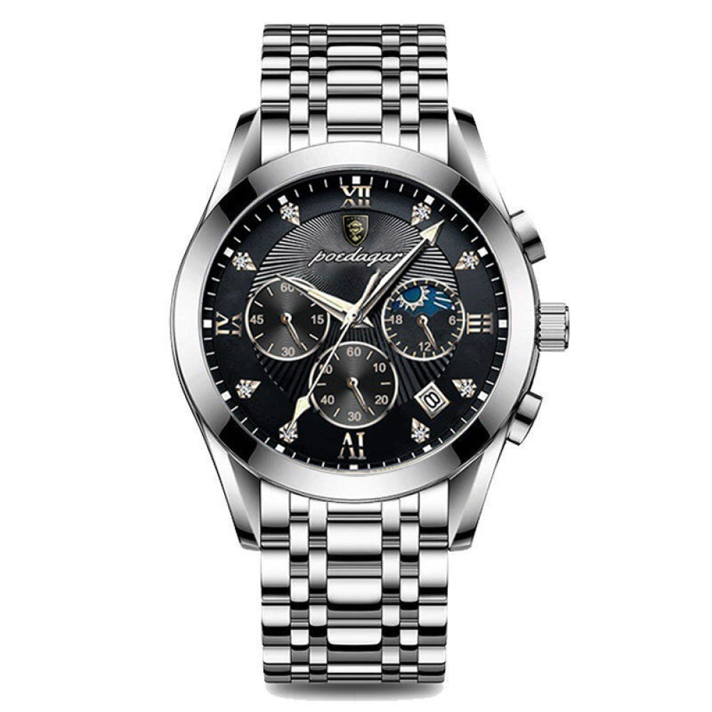 New Swiss men s fully automatic mechanical watch for male students Korean version fashion trend waterproof luminous calendar watch image 10
