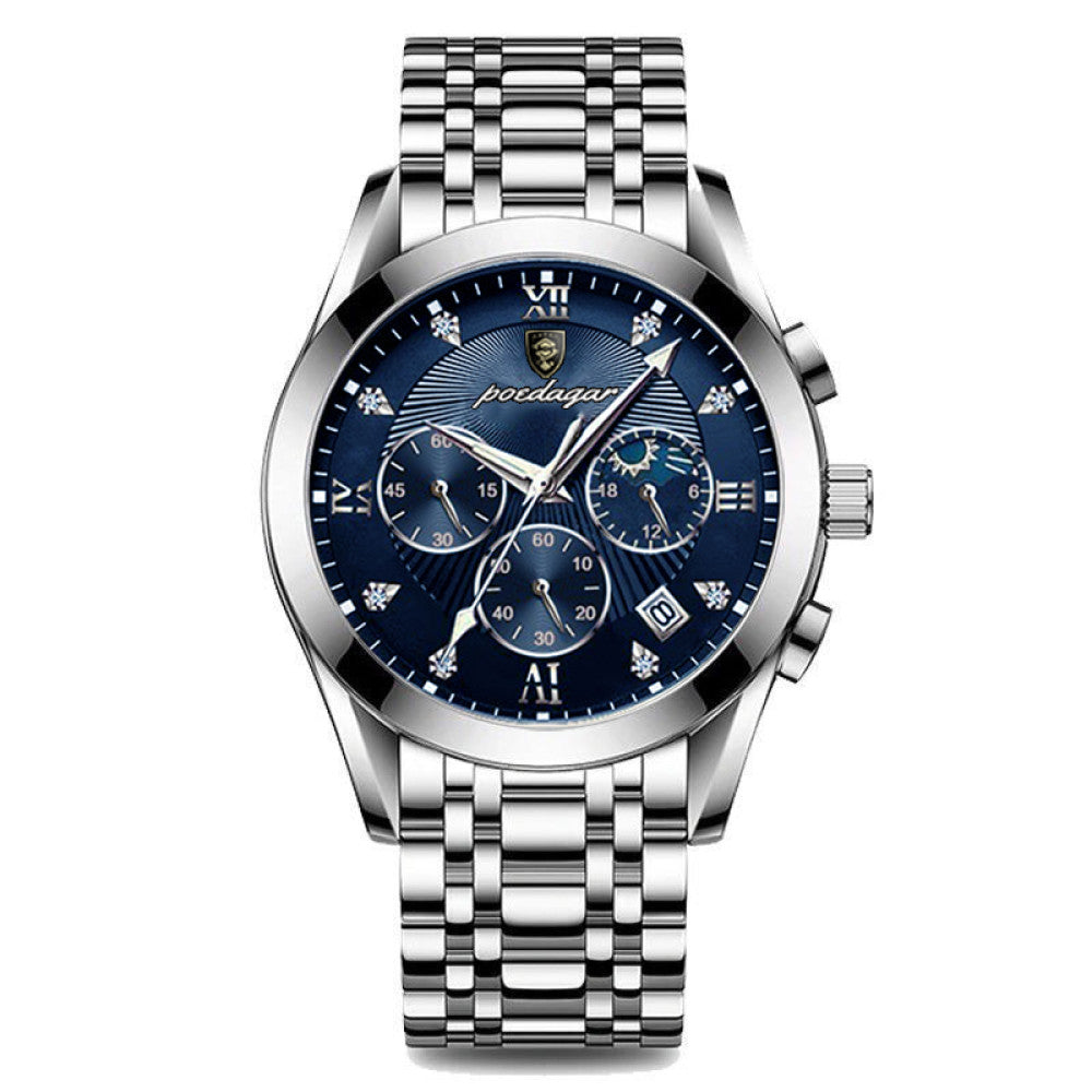 New Swiss men s fully automatic mechanical watch for male students Korean version fashion trend waterproof luminous calendar watch