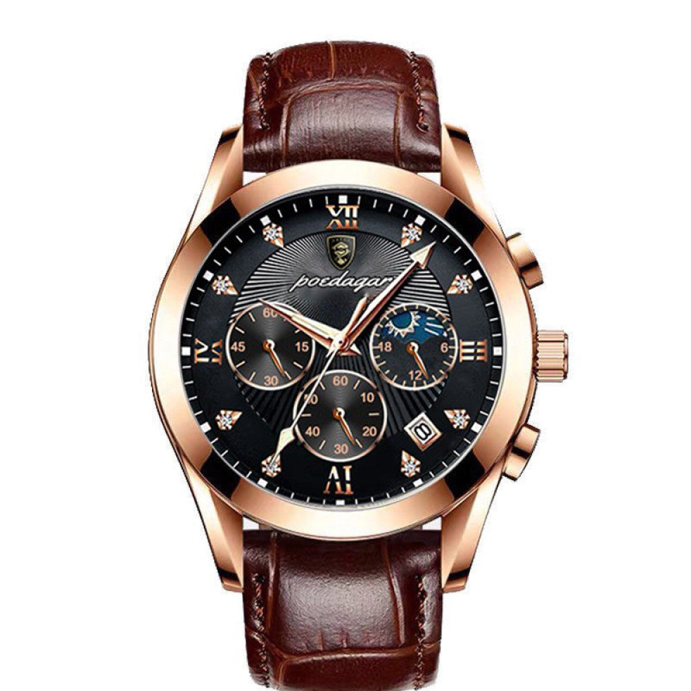 New Swiss men s fully automatic mechanical watch for male students Korean version fashion trend waterproof luminous calendar watch