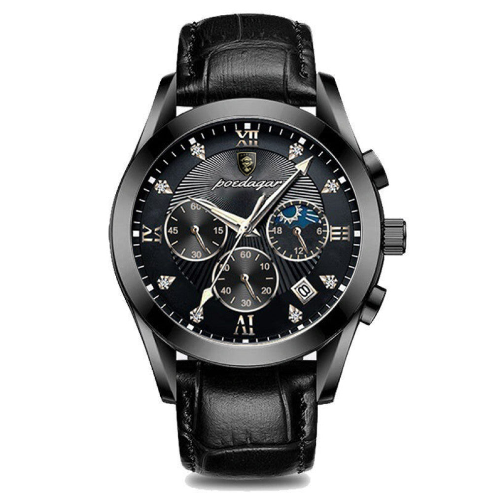 New Swiss men s fully automatic mechanical watch for male students Korean version fashion trend waterproof luminous calendar watch