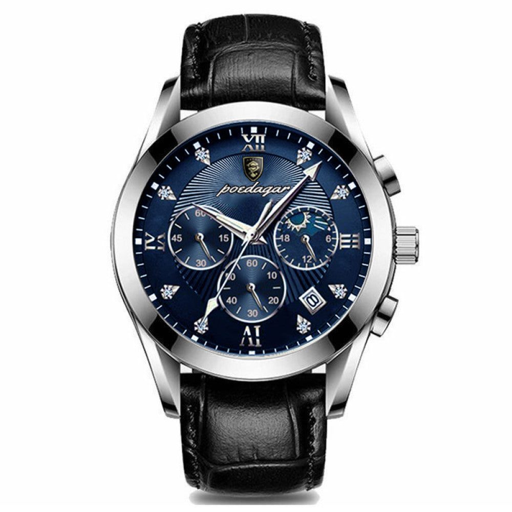 New Swiss men s fully automatic mechanical watch for male students Korean version fashion trend waterproof luminous calendar watch