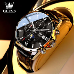 2025 New Oris Men s Watch Men s Authentic Multi functional Student Luminous Waterproof Brand Quartz Watch