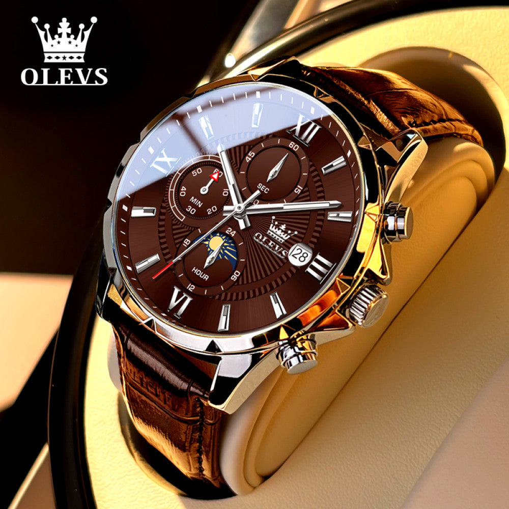 2025 New Oris Men s Watch Men s Authentic Multi functional Student Luminous Waterproof Brand Quartz Watch image 18