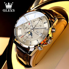 2025 New Oris Men s Watch Men s Authentic Multi functional Student Luminous Waterproof Brand Quartz Watch