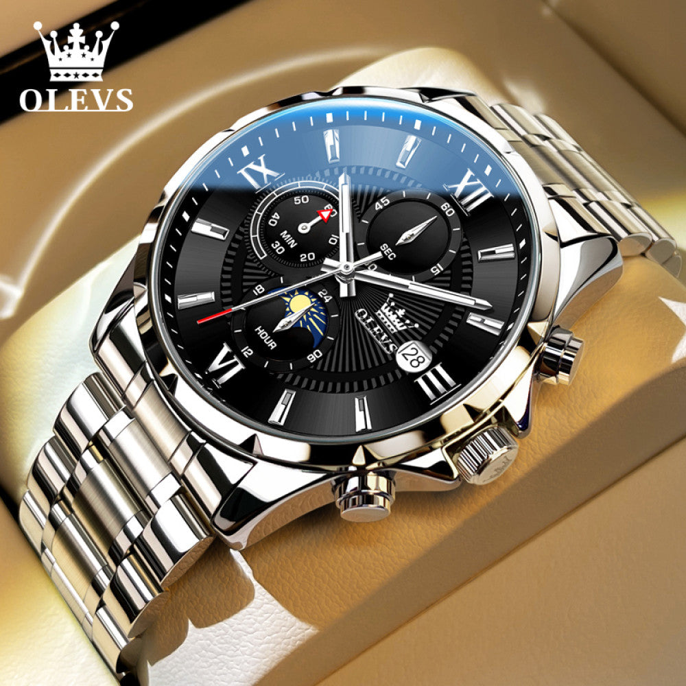 2025 New Oris Men s Watch Men s Authentic Multi functional Student Luminous Waterproof Brand Quartz Watch image 24