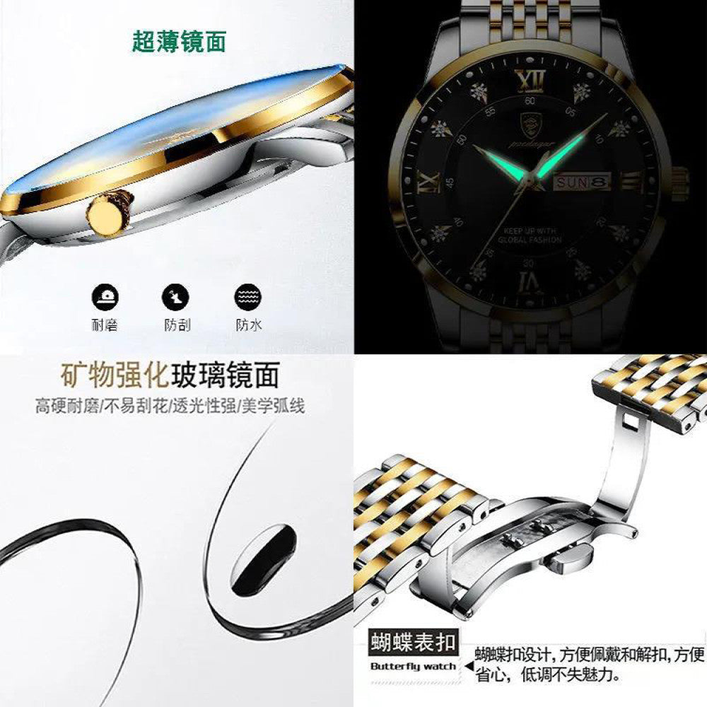 Qixi Valentine s Day Birthday Gift for Male Boyfriends Male Husband Boyfriends Practical Male Quartz Watch image 4