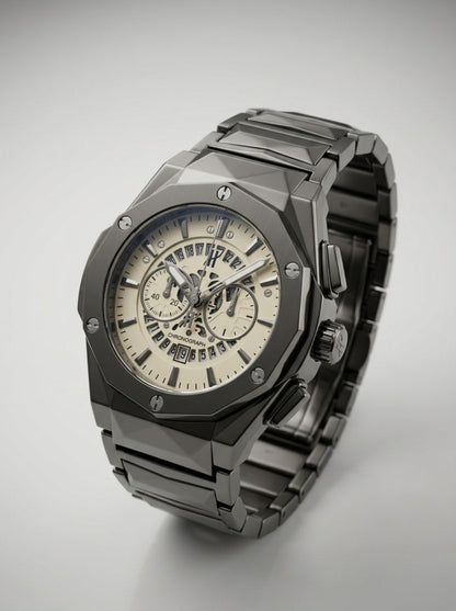 Luxury Black Stainless Steel Watch