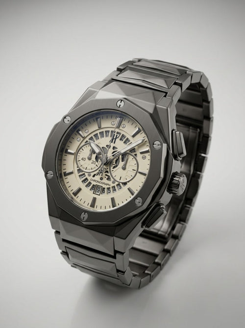 Luxury Black Stainless Steel Watch