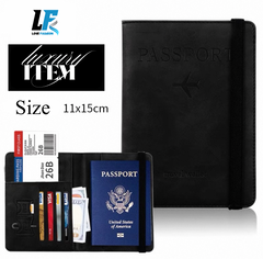Logi Fashion Overseas Travel Document Card Bag Cover Passport Bag Protective Cover Anti-Theft Document Cosmetics Bag Passport Holder Passport