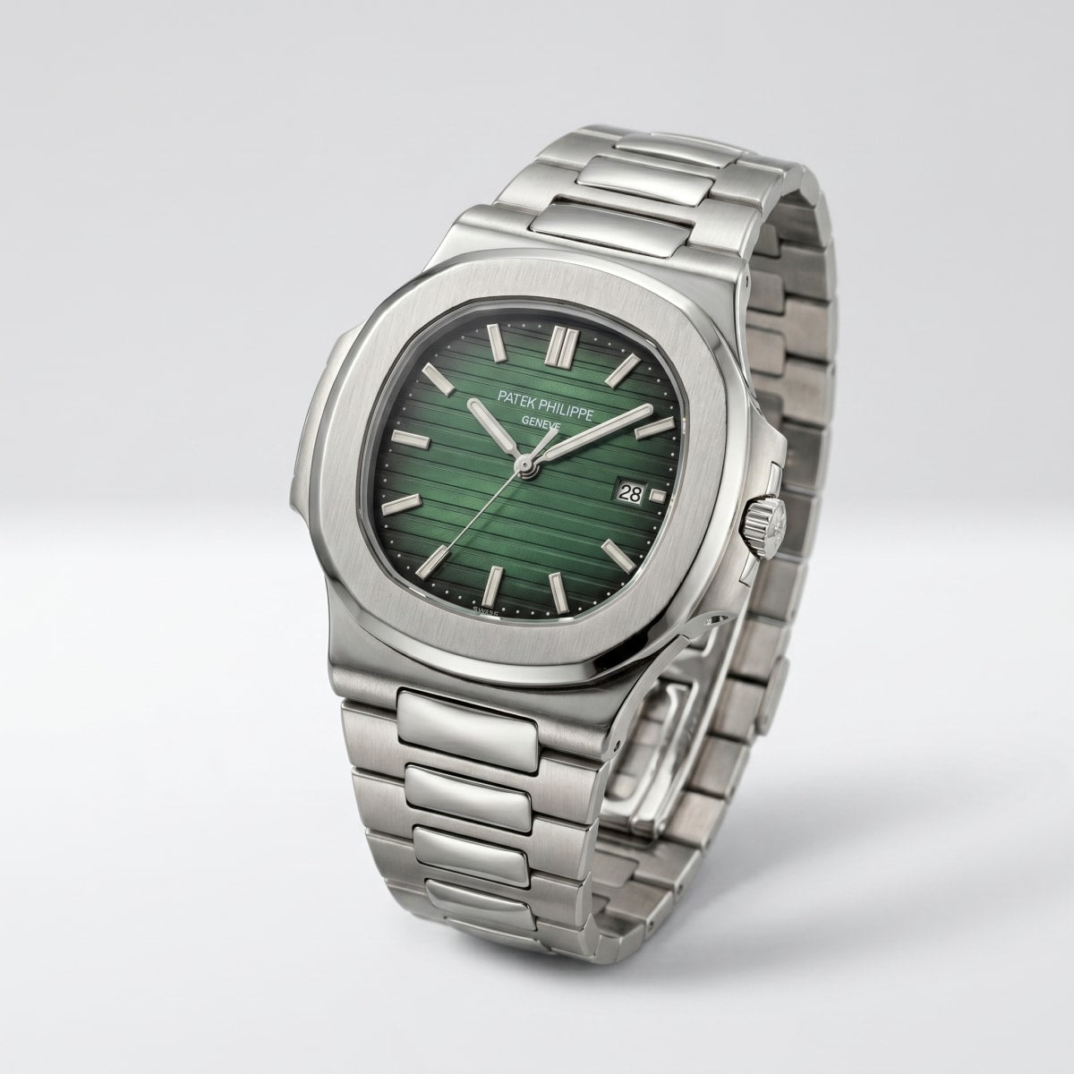 Patek Philippe Nautilus Olive Green Dial (Stainless Steel)