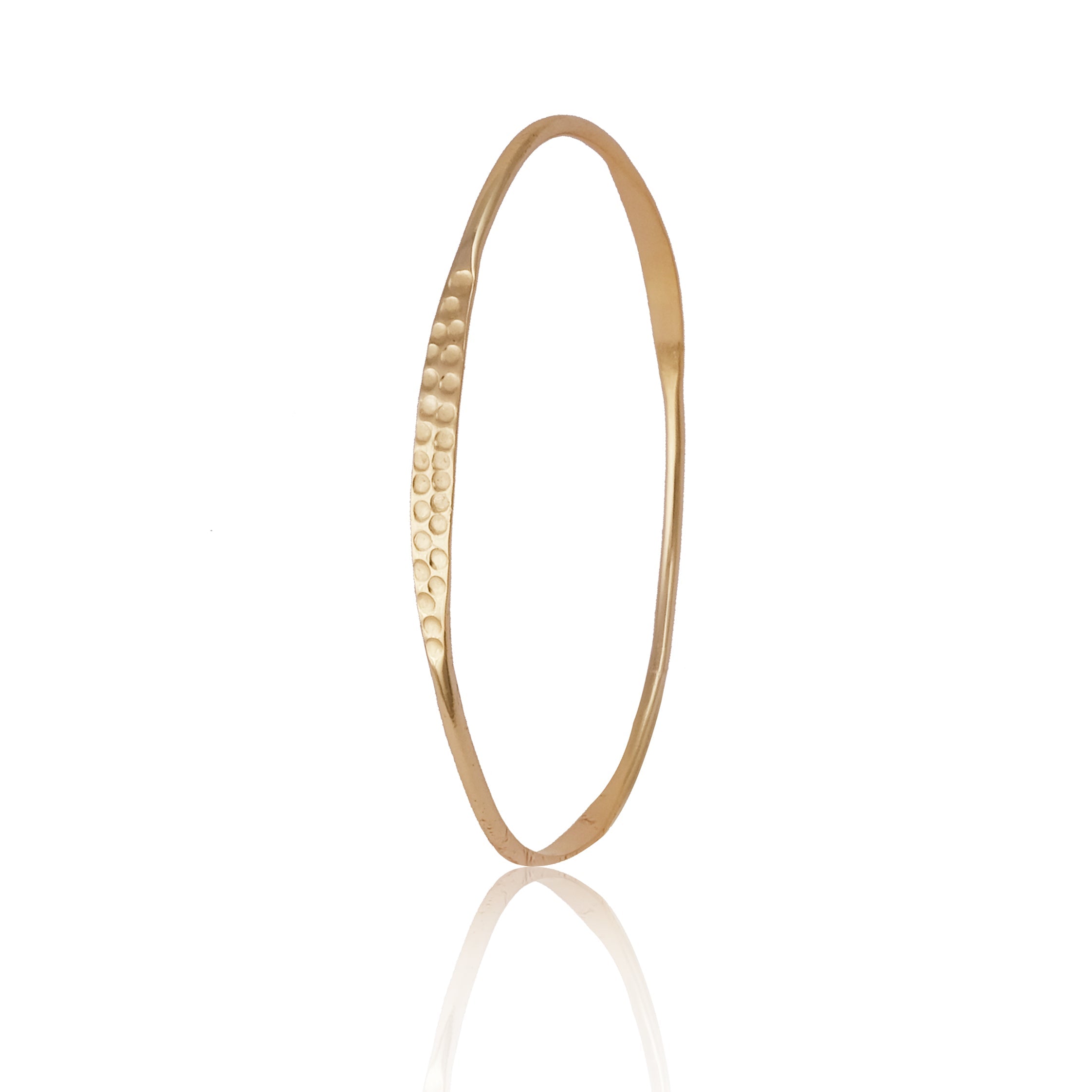 Gold Bracelet with Texture