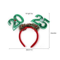 2025 Christmas Headband Female Holiday Party