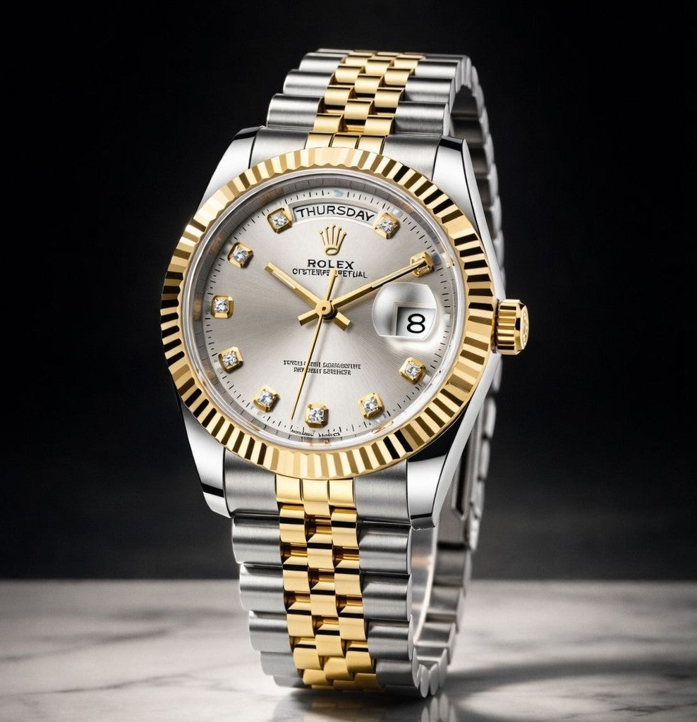 Two-Tone Day-Date | Gold & Silver Luxury Watch