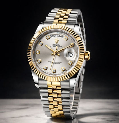 Two-Tone Day-Date | Gold & Silver Luxury Watch