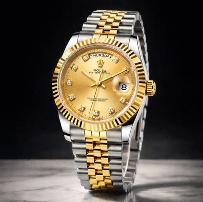 Two-Tone Day-Date | Gold & Silver Luxury Watch